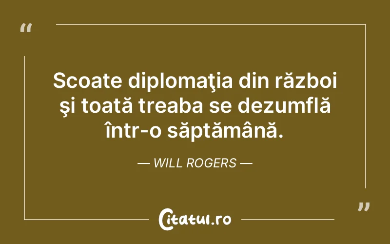 Citat Will Rogers - citate viata