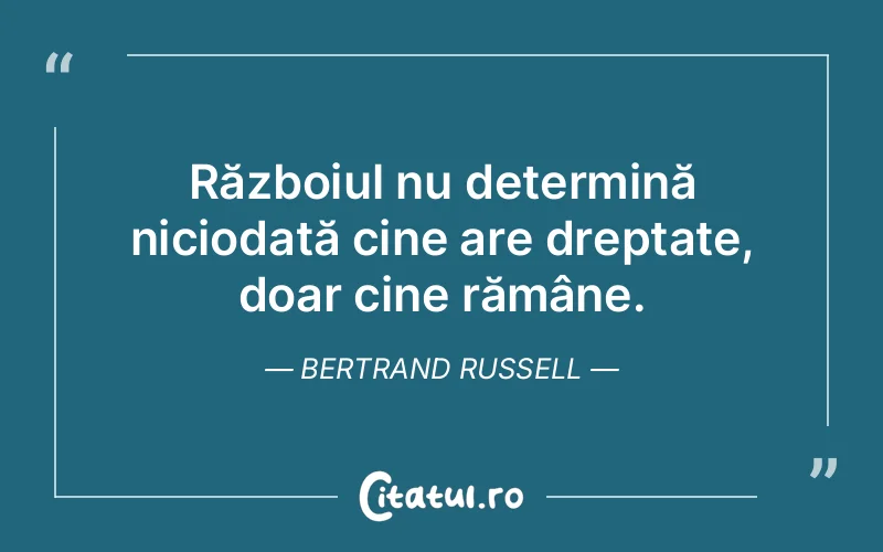 Citat Bertrand Russell - citate viata
