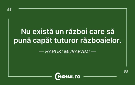 Doar un război este deschis omenirii, i... Doar un război este deschis omenirii, i...