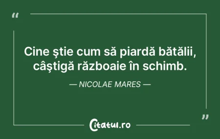 Dacă poporul te roagă să pierzi un r�...