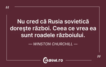 Când pleci la război, ambele părţi p...