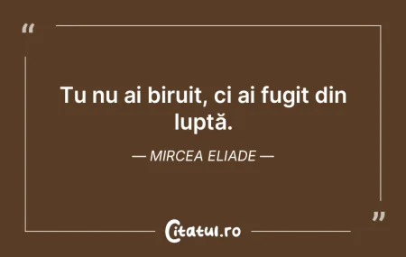 Dintr-o luptă mică nu rezultă o glori... Dintr-o luptă mică nu rezultă o glori...