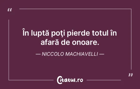 Nu în fiecare luptă este şi o dreptat...