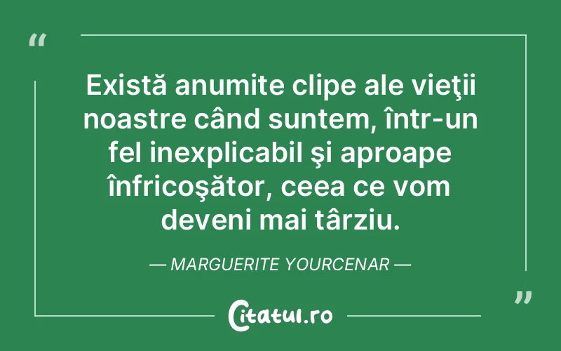 Citat Marguerite Yourcenar - citate viata