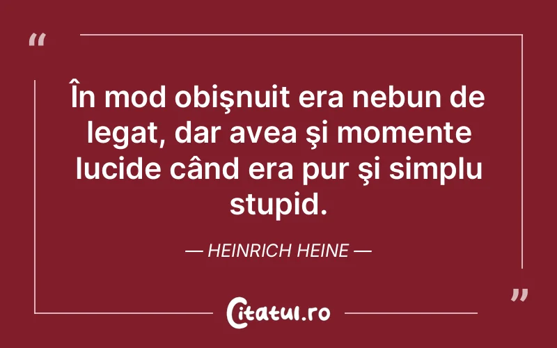 Citat Heinrich Heine - citate viata