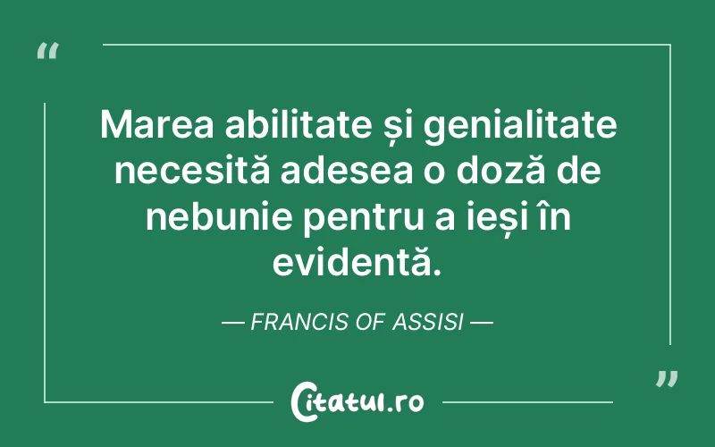 Citat Francis Of Assisi - citate viata