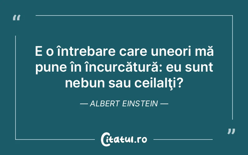 Citat Albert Einstein - citate viata