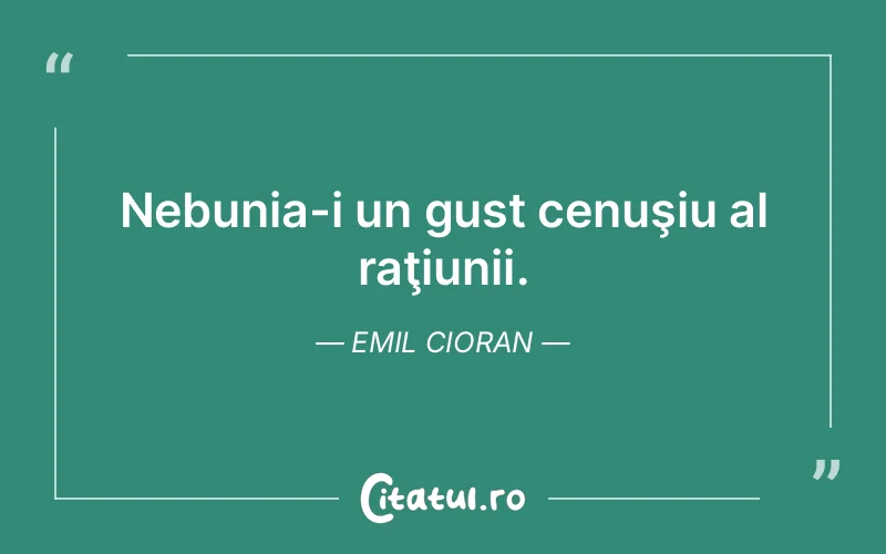 Citat Emil Cioran - citate viata