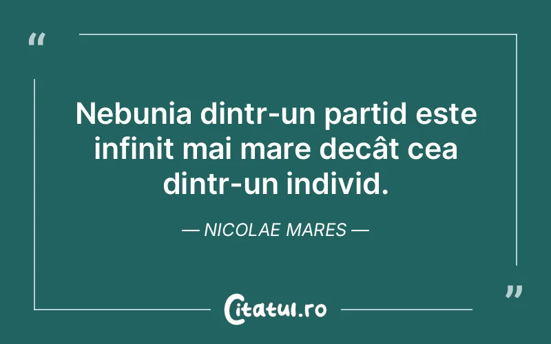 Citat Nicolae Mares - citate viata