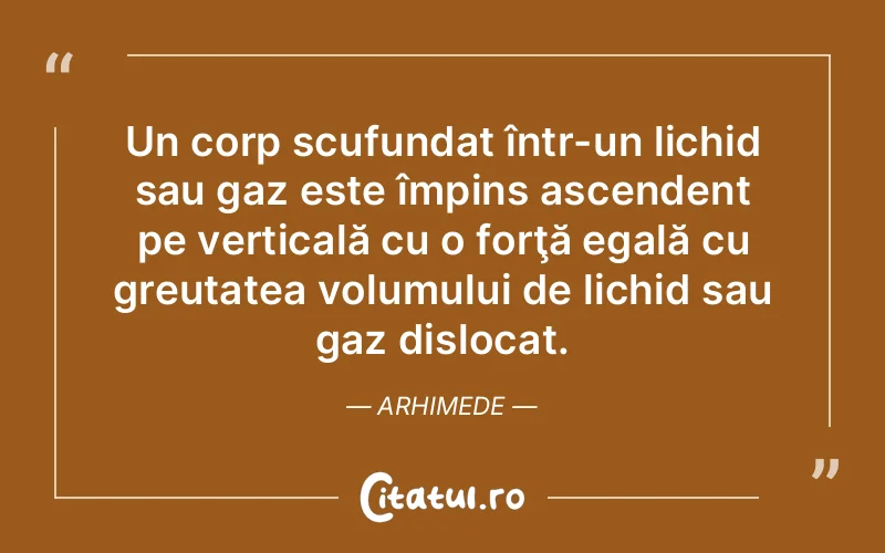 Citat Arhimede - citate viata