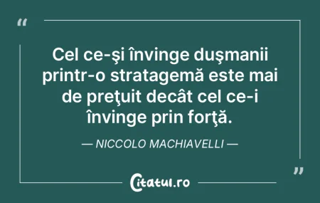 Slăbiciunea forţei este de a nu crede ...