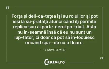 Datoria oricărui om este să fie o for�...