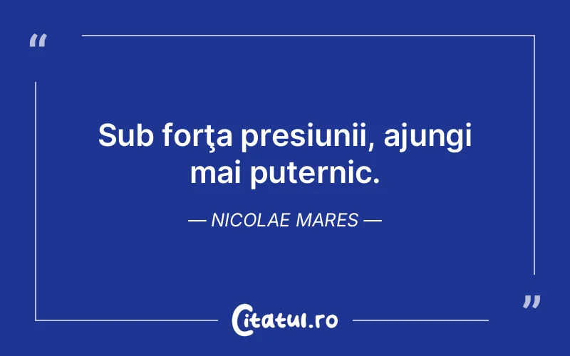 Citat Nicolae Mares - citate viata