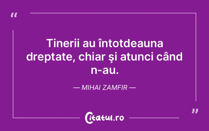 Citat Mihai Zamfir - citate viata