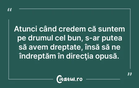 La o întrebare proastă, răspunsul cor...