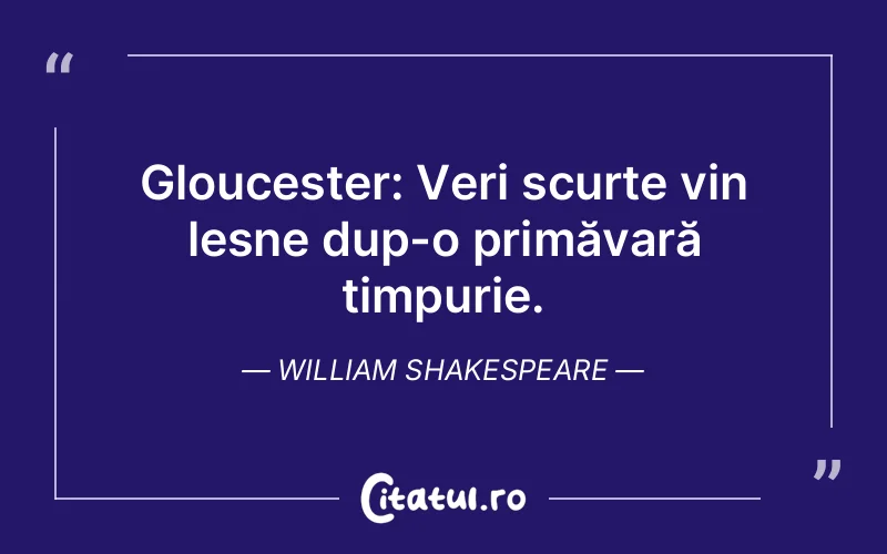 Citat William Shakespeare - citate viata
