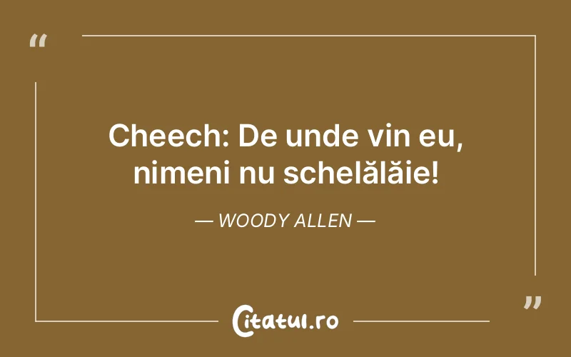 Citat Woody Allen - citate viata