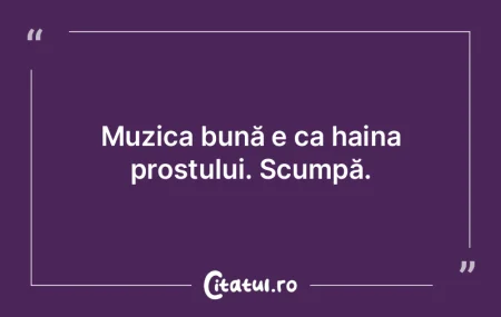 Muzica nu este numai ceva care ne liniş... Muzica nu este numai ceva care ne liniş...