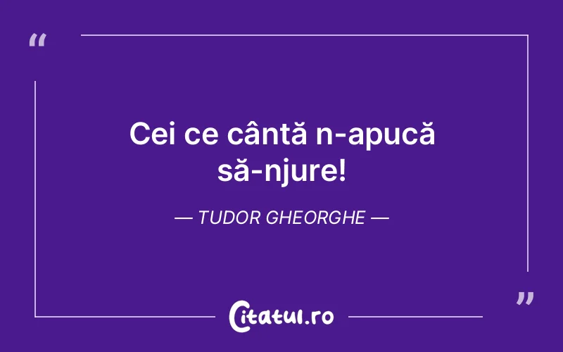 Citat Tudor Gheorghe - citate viata