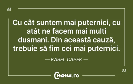 Oportunitatea de a-ţi învinge inamicul...