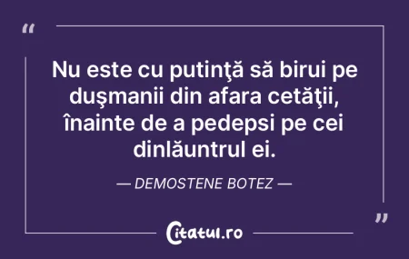 Cea mai bună armă împotriva unui inam...