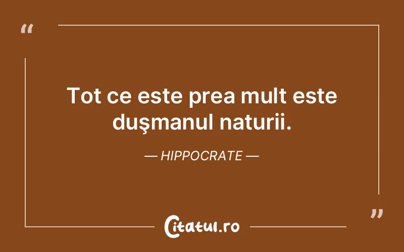 Citat Hippocrate - citate viata