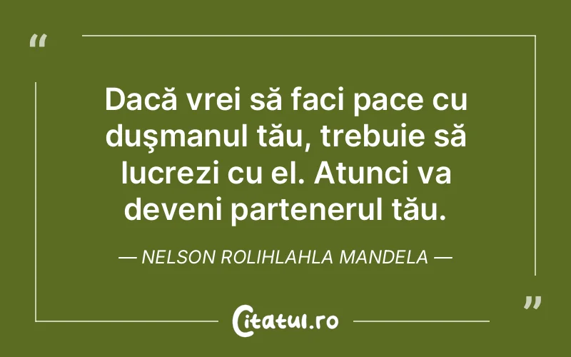 Citat Nelson Rolihlahla Mandela - citate viata