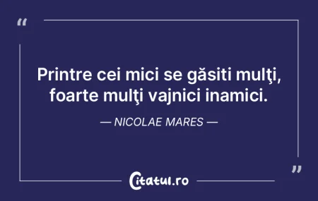 Nu aruncaţi cu excremente în duşmani,...