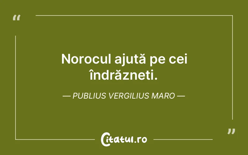 Citat Publius Vergilius Maro - citate viata
