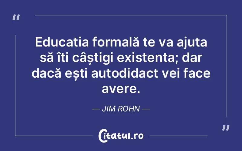 Citat Jim Rohn - citate viata