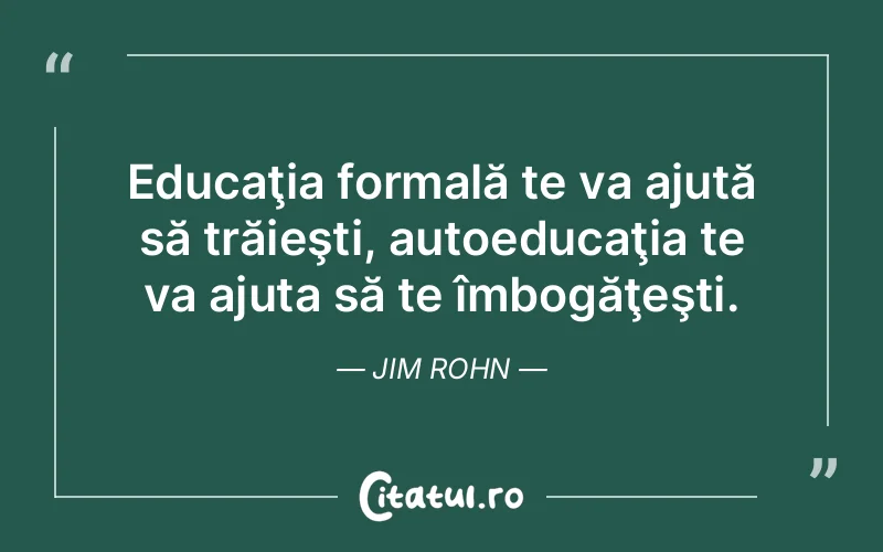 Citat Jim Rohn - citate viata
