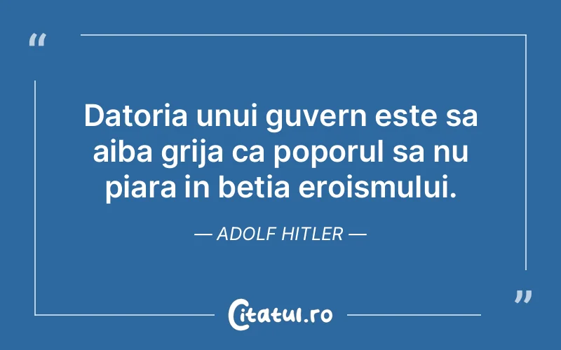 Citat Adolf Hitler - citate viata