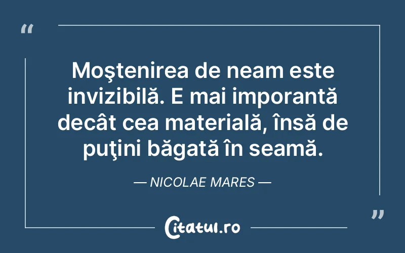 Citat Nicolae Mares - citate viata