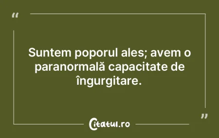 Dacă noi, poporul român, nu ne trezim,...