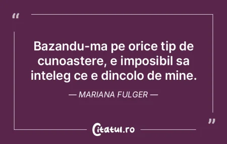 Lirismul este maximum de eroare prin car...