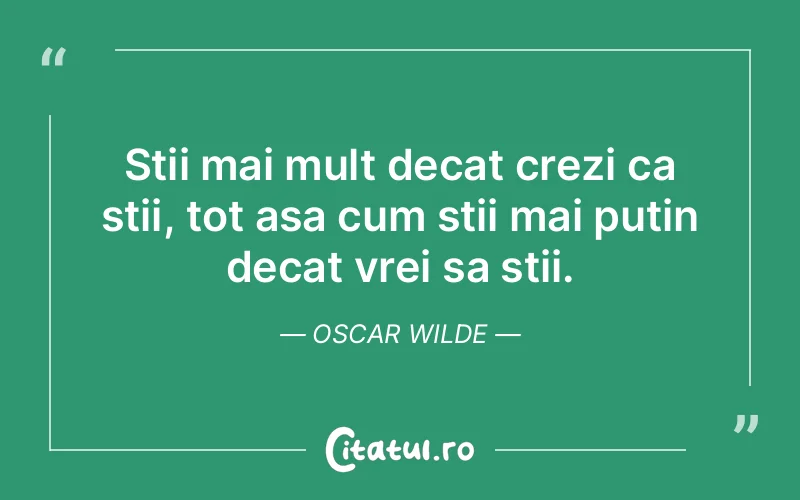 Citat Oscar Wilde - citate viata