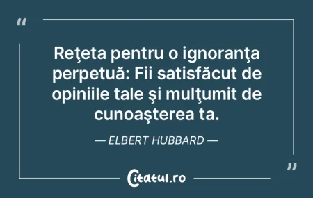Cunoaşterea efectelor, dar necunoaşter...