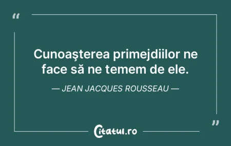 Cunoaşterea tuturor lucrurilor este pos...