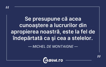 Cunoaşterea există pentru a fi împăr...