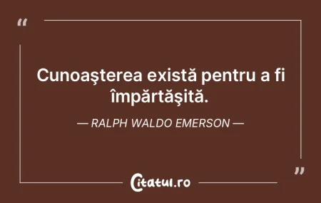 Cunoaşterea e de două feluri. Cunoaşt...