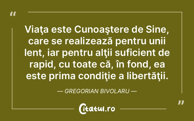 Citat Gregorian Bivolaru - citate viata