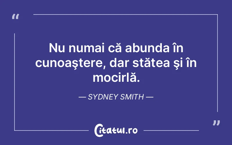 Citat Sydney Smith - citate viata