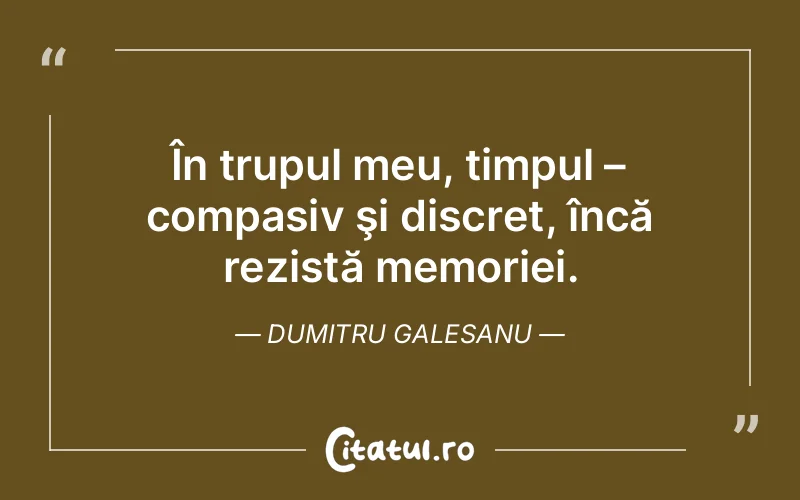 Citat Dumitru Galesanu - citate viata