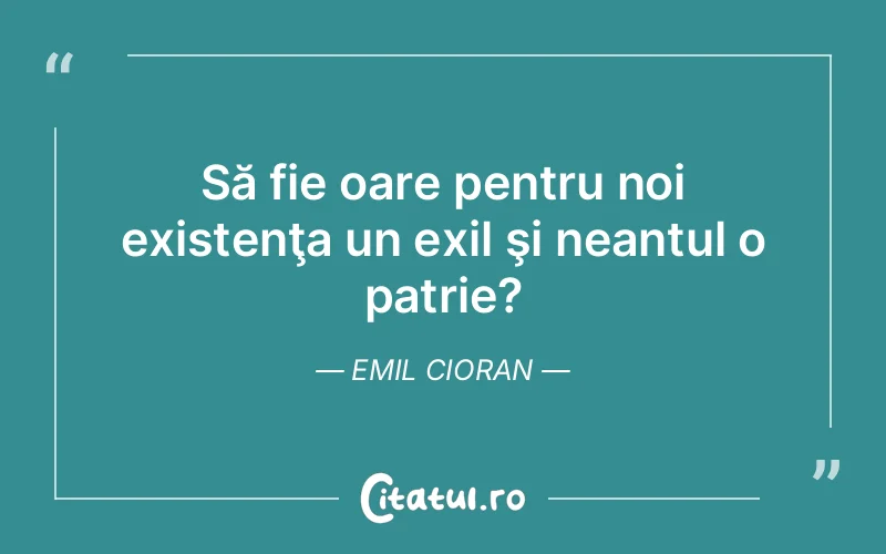 Citat Emil Cioran - citate viata