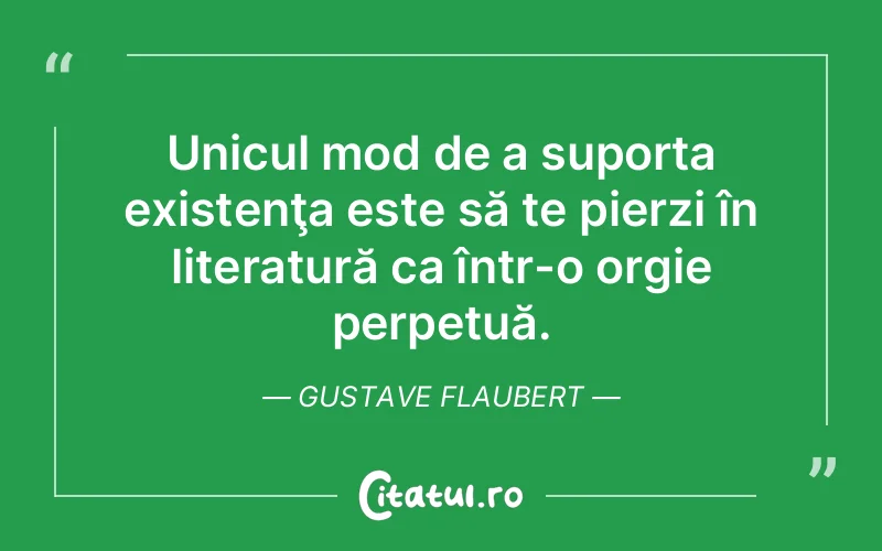 Citat Gustave Flaubert - citate viata
