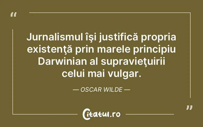 Citat Oscar Wilde - citate viata