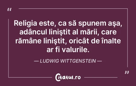 Sălbăticia nu ştie ce-i religia. Nico...