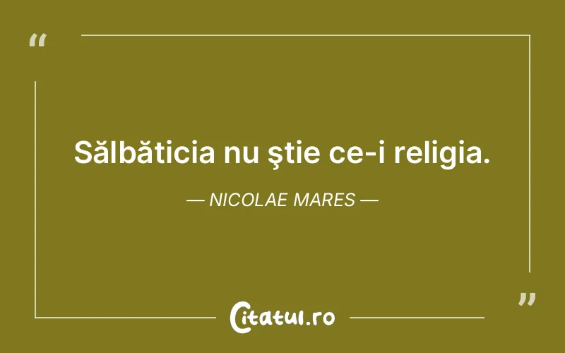 Citat Nicolae Mares - citate viata