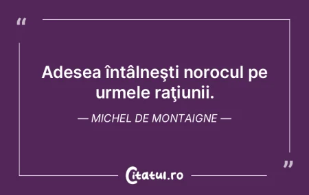 Fiecare obicei cu raţiunea lui. Michel ...