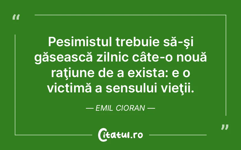Citat Emil Cioran - citate viata